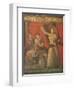 God Pan with Pipe and Female Panisk with Deer, Fresco, Villa of the Mysteries, Pompeii, Italy-null-Framed Giclee Print