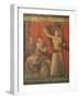 God Pan with Pipe and Female Panisk with Deer, Fresco, Villa of the Mysteries, Pompeii, Italy-null-Framed Giclee Print