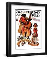 "God Rest Ye Merrie Gentlemen," Saturday Evening Post Cover, December 24, 1932-Joseph Christian Leyendecker-Framed Giclee Print