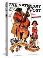 "God Rest Ye Merrie Gentlemen," Saturday Evening Post Cover, December 24, 1932-Joseph Christian Leyendecker-Stretched Canvas