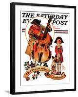 "God Rest Ye Merrie Gentlemen," Saturday Evening Post Cover, December 24, 1932-Joseph Christian Leyendecker-Framed Giclee Print