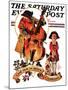 "God Rest Ye Merrie Gentlemen," Saturday Evening Post Cover, December 24, 1932-Joseph Christian Leyendecker-Mounted Giclee Print