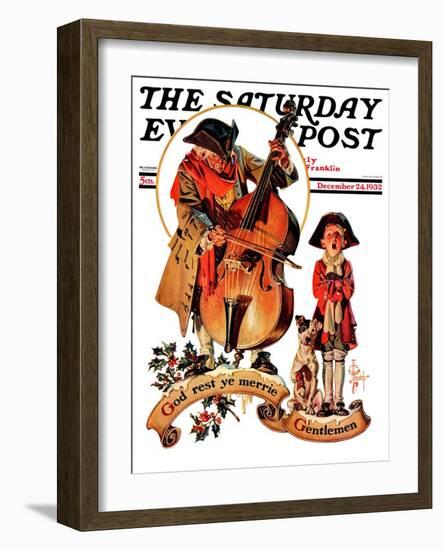 "God Rest Ye Merrie Gentlemen," Saturday Evening Post Cover, December 24, 1932-Joseph Christian Leyendecker-Framed Giclee Print