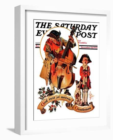 "God Rest Ye Merrie Gentlemen," Saturday Evening Post Cover, December 24, 1932-Joseph Christian Leyendecker-Framed Giclee Print