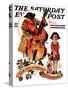 "God Rest Ye Merrie Gentlemen," Saturday Evening Post Cover, December 24, 1932-Joseph Christian Leyendecker-Stretched Canvas