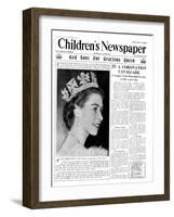 God Save Our Gracious Queen, Front Page of 'The Children's Newspaper', 1953-English School-Framed Giclee Print