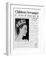 God Save Our Gracious Queen, Front Page of 'The Children's Newspaper', 1953-English School-Framed Giclee Print
