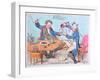 God Save the King- in a Bumper, or an Evening Scene Three Times a Week at Wimbleton-James Gillray-Framed Giclee Print