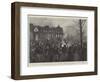 God Save the Queen! Scene Outside Buckingham Palace on the Night of Friday-Henry Charles Seppings Wright-Framed Giclee Print