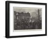 God Save the Queen! Scene Outside Buckingham Palace on the Night of Friday-Henry Charles Seppings Wright-Framed Giclee Print