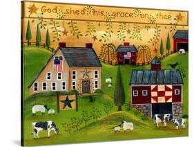 God Shed His Grace on Thee Lang 2018-Cheryl Bartley-Stretched Canvas