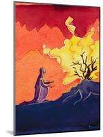God Speaks to Moses from the Burning Bush, 2004-Elizabeth Wang-Mounted Giclee Print
