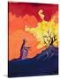 God Speaks to Moses from the Burning Bush, 2004-Elizabeth Wang-Stretched Canvas