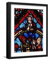 God Speaks to Noah and His Wife from Above a Rainbow-null-Framed Giclee Print