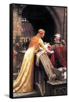 God Speed Fair Knight-Edmund Blair Leighton-Framed Stretched Canvas