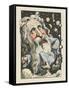 God Surrounded by Stars and Planets-Moloch-Framed Stretched Canvas