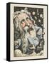 God Surrounded by Stars and Planets-Moloch-Framed Stretched Canvas