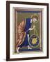 God, the Divine Architect Illumination from Bible moralisée, Codex Vindobonensis 2554-French School-Framed Giclee Print