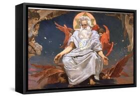 God the Father, 1885-1896-Viktor Mihajlovic Vasnecov-Framed Stretched Canvas