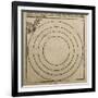 God the Father Creating the Earth, Illustration from the 'Liber Chronicarum' by Hartmann Schedel-Michael Wolgemuth-Framed Giclee Print