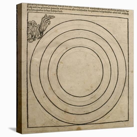 God the Father Creating the Earth, Illustration from the 'Liber Chronicarum' by Hartmann Schedel-Michael Wolgemuth-Stretched Canvas