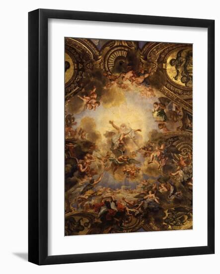 God the Father, from Vault, Chapel Royal Dedicated to Saint Louis IX, 1214-70-Antoine Coypel-Framed Giclee Print