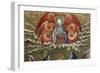 God the Father Surrounded by Angels, Altarpiece from Verdu, 1432-34-Jaume Ferrer II-Framed Giclee Print