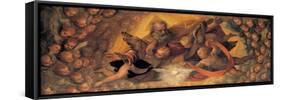 God the Father Surrounded by Angels-school Caliari Paolo-Framed Stretched Canvas