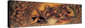 God the Father Surrounded by Angels-school Caliari Paolo-Stretched Canvas