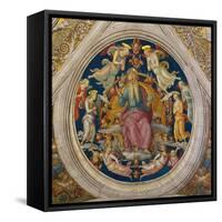 God the Father with Angels (From the Stanza Dell'Incendio Di Borg)-Perugino-Framed Stretched Canvas