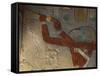 God Thoth Purifying Hetsheput at the Karnak Temple, Egypt-Claudia Adams-Framed Stretched Canvas