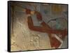 God Thoth Purifying Hetsheput at the Karnak Temple, Egypt-Claudia Adams-Framed Stretched Canvas