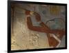 God Thoth Purifying Hetsheput at the Karnak Temple, Egypt-Claudia Adams-Framed Photographic Print