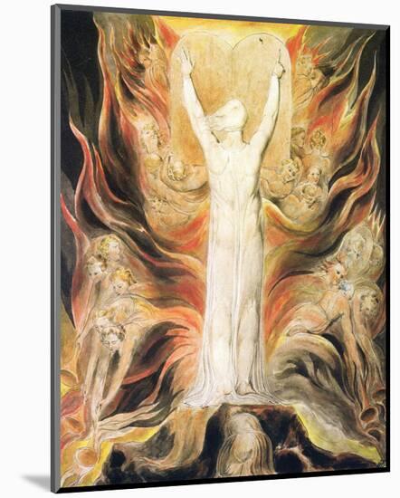 God Writing the Commandments Boards-William Blake-Mounted Premium Giclee Print