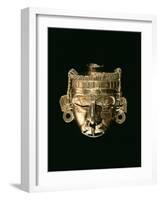 God Xipe Totec, Gold Mask, called Nuestro Senor el Desollado-null-Framed Photographic Print