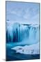 Godafoss in winter, Bardardalur district, North-Central Iceland-David Noton-Mounted Photographic Print