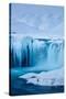 Godafoss in winter, Bardardalur district, North-Central Iceland-David Noton-Stretched Canvas