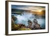 Godafoss, Myvatn, Iceland. the Waterfall of the Gods at Sunset-Francesco Riccardo Iacomino-Framed Photographic Print