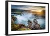 Godafoss, Myvatn, Iceland. the Waterfall of the Gods at Sunset-Francesco Riccardo Iacomino-Framed Photographic Print