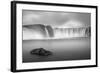 Godafoss Panorama 1-Moises Levy-Framed Photographic Print