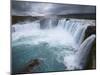 Godafoss Waterfall (Fall of the Gods), Between Akureyri and Myvatn, (Nordurland), Iceland-Patrick Dieudonne-Mounted Photographic Print