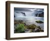 Godafoss Waterfall (Fall of the Gods), Between Akureyri and Myvatn, (Nordurland), Iceland-Patrick Dieudonne-Framed Photographic Print