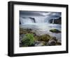 Godafoss Waterfall (Fall of the Gods), Between Akureyri and Myvatn, (Nordurland), Iceland-Patrick Dieudonne-Framed Photographic Print