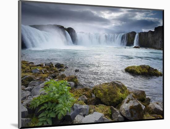 Godafoss Waterfall (Fall of the Gods), Between Akureyri and Myvatn, (Nordurland), Iceland-Patrick Dieudonne-Mounted Photographic Print