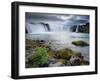 Godafoss Waterfall (Fall of the Gods), Between Akureyri and Myvatn, (Nordurland), Iceland-Patrick Dieudonne-Framed Photographic Print