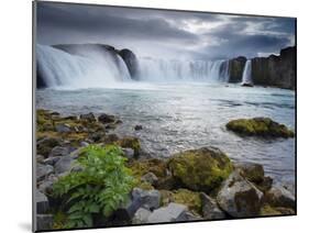 Godafoss Waterfall (Fall of the Gods), Between Akureyri and Myvatn, (Nordurland), Iceland-Patrick Dieudonne-Mounted Photographic Print