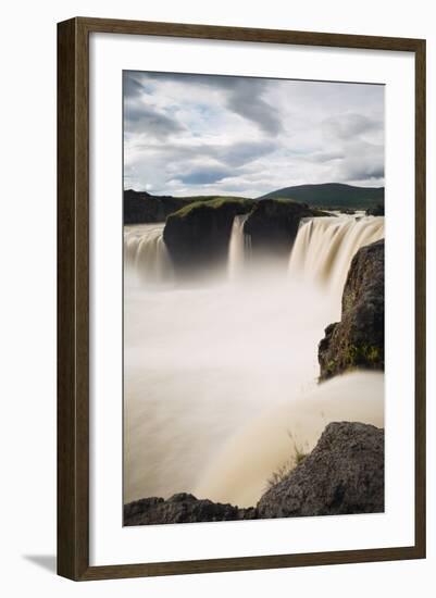 Godafoss Waterfall, Northern Region, Iceland, Polar Regions-Christian Kober-Framed Photographic Print