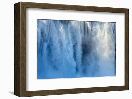 Godafoss waterfall of Iceland during winter.-Martin Zwick-Framed Photographic Print