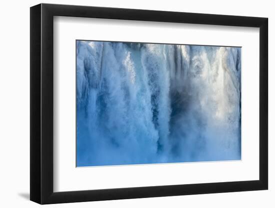 Godafoss waterfall of Iceland during winter.-Martin Zwick-Framed Photographic Print