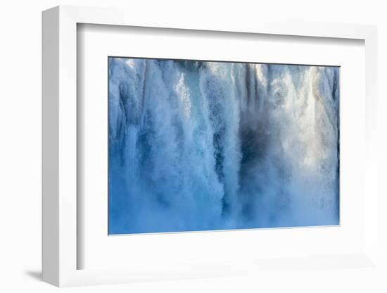 Godafoss waterfall of Iceland during winter.-Martin Zwick-Framed Photographic Print